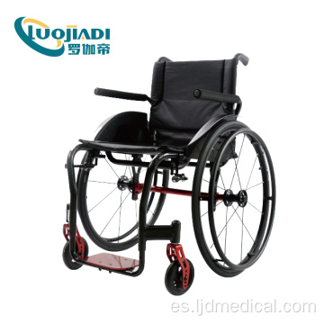 Modelo básico silla de ruedas manual de acero aluminio económico